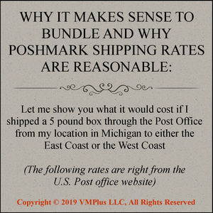 POSHMARK SHIPPING IS A STEAL IF YOU BUNDLE